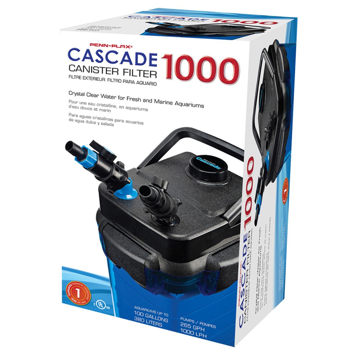 Penn-Plax Cascade 1000 Canister Filter