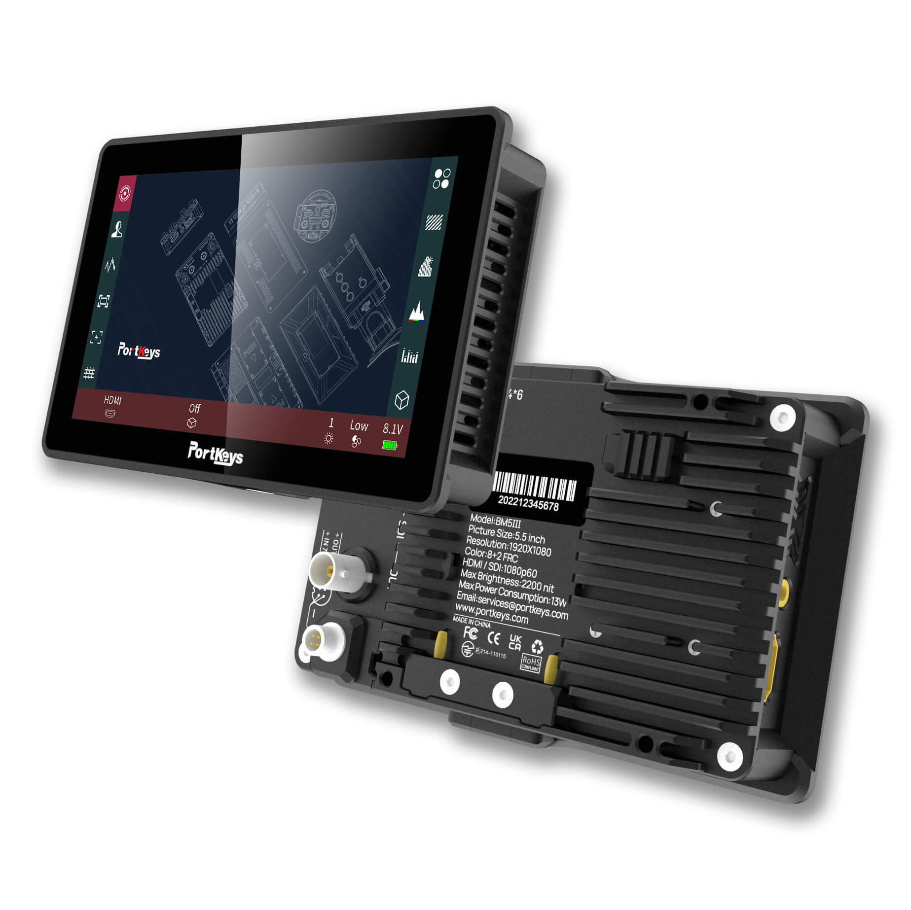 Portkeys BM5 III 5.5in Touchscreen Monitor