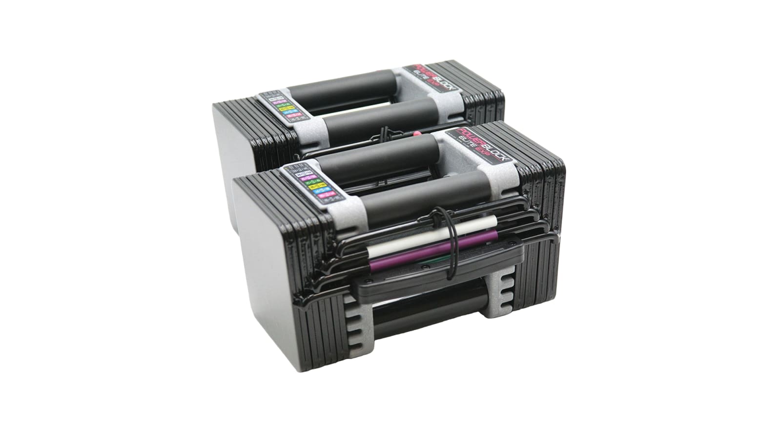PowerBlock Elite EXP Adjustable Dumbbells (Stage 1, 5–50 lb)