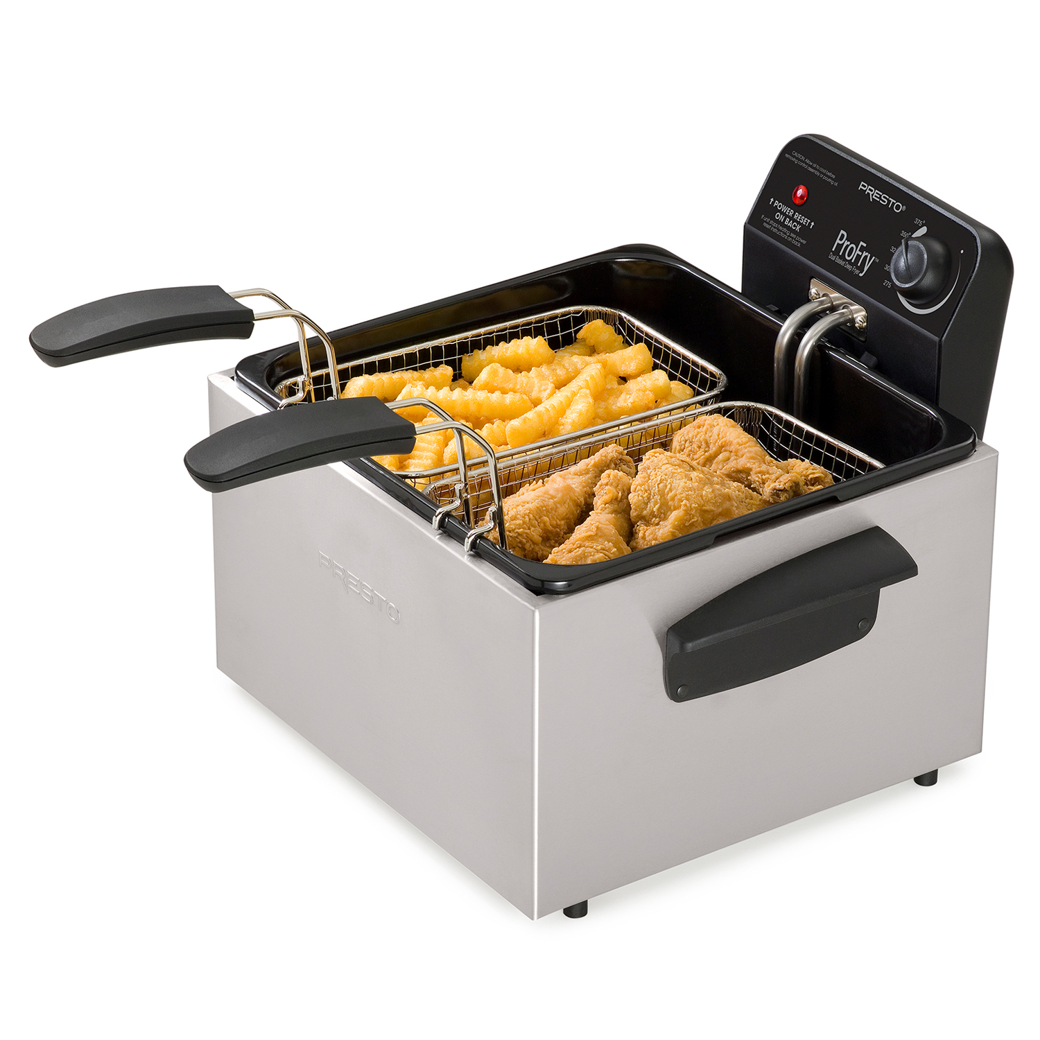 Presto Dual Basket ProFry Immersion Element Deep Fryer