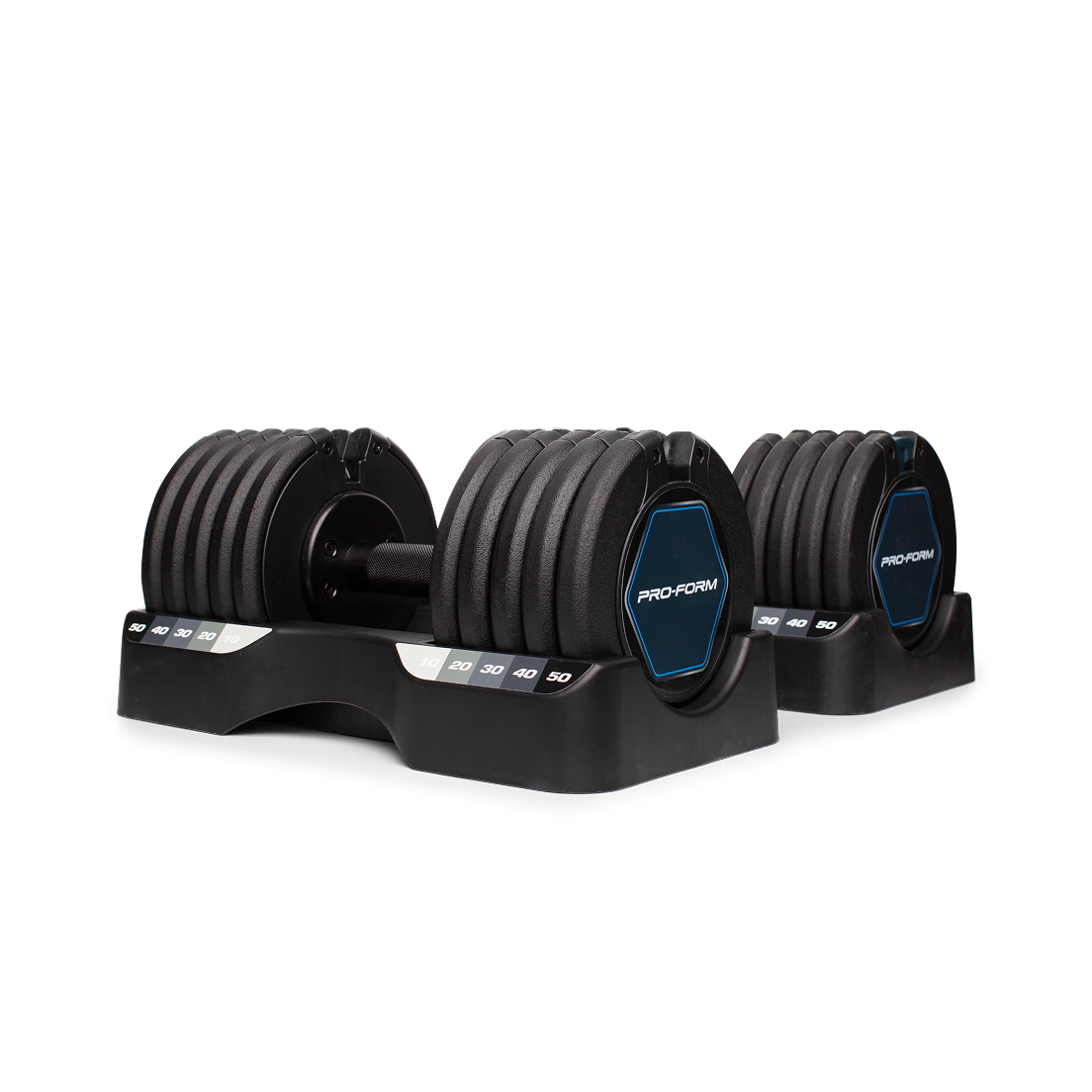 ProForm Rapid Strike 50 Lb. Adjustable Dumbbell Set