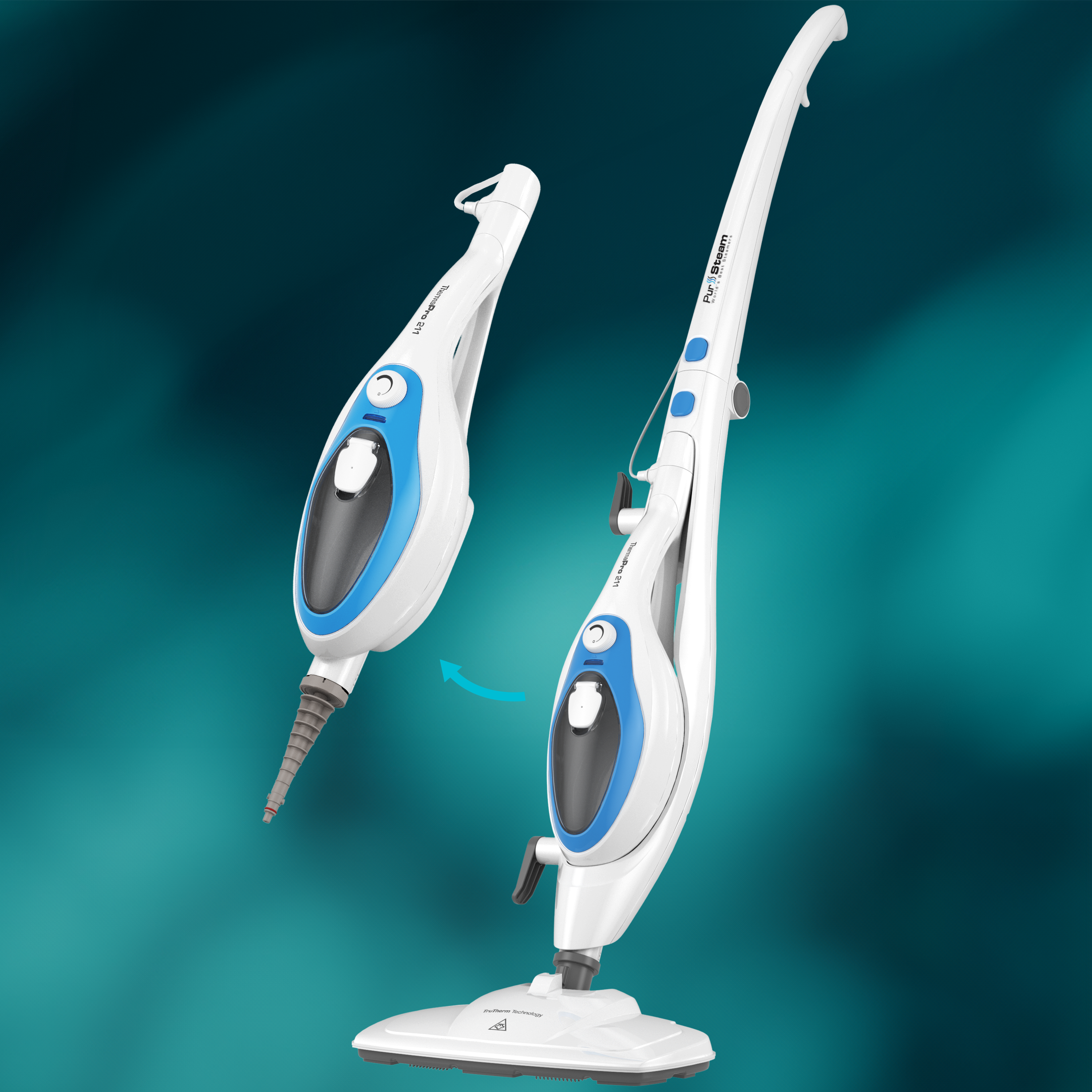 PurSteam ThermaPro 10-in-1 Steam Mop (Therma Pro 211)