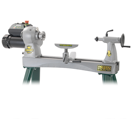 Record Power Coronet Herald Heavy Duty Cast Iron Electronic Variable Speed Lathe