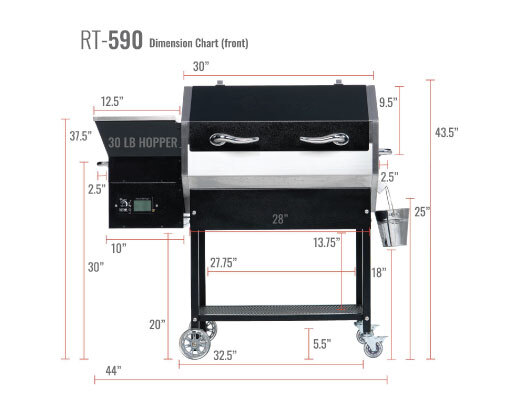 Recteq RT-590 Stampede Wood Pellet Grill