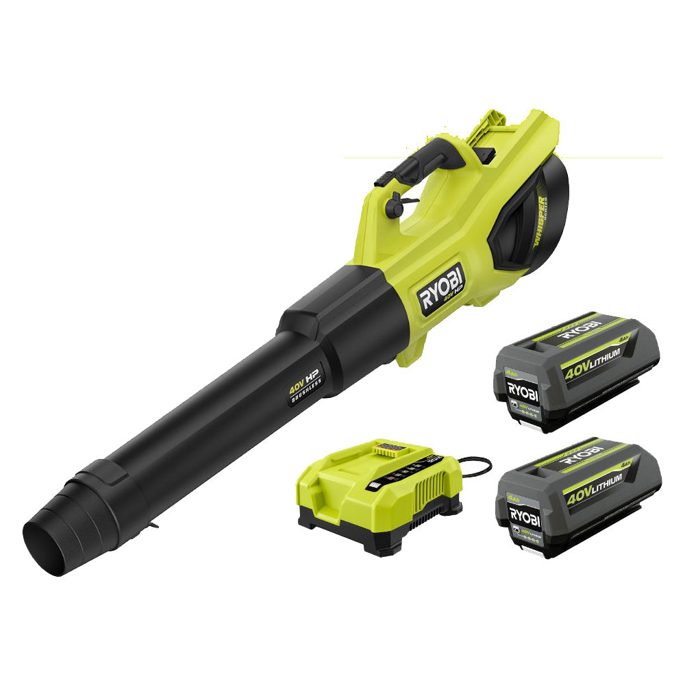 Ryobi 40V HP Brushless 730 CFM Whisper Series Blower Kit (RY404100)