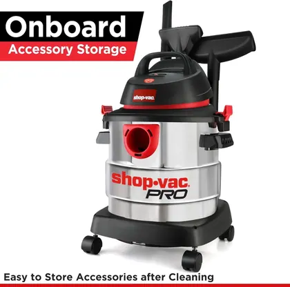 Shop-Vac 5989300 5-Gallon 4.5 Peak HP Stainless Steel Wet/Dry Vacuum — Shop-Vac
