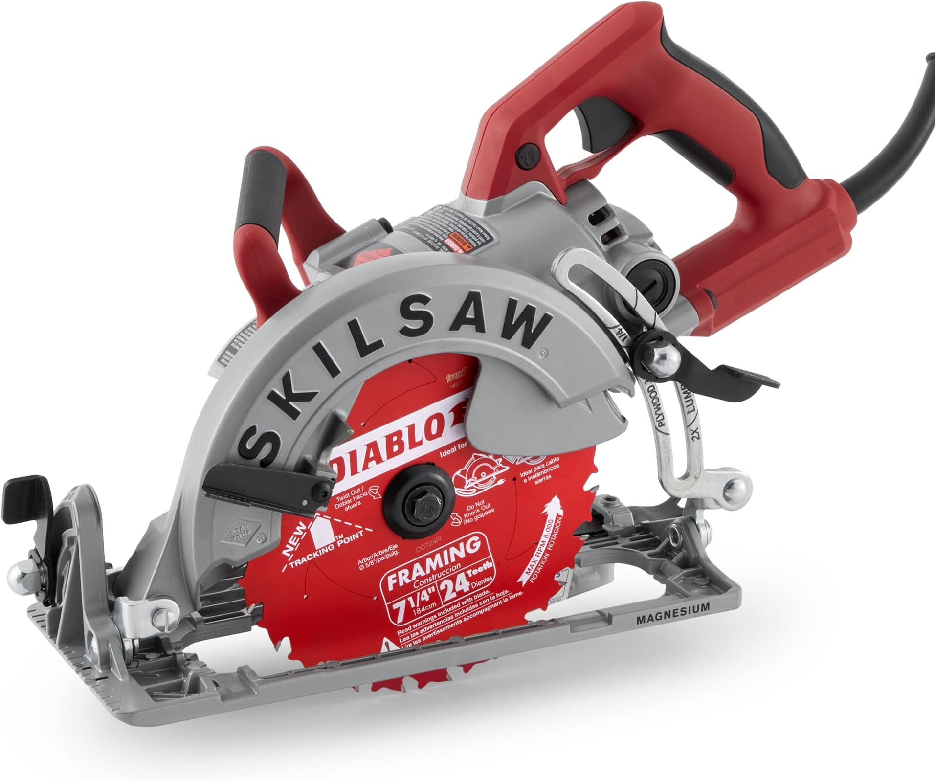 Skilsaw SPT77WML-01 15-Amp 7-1/4 in. Lightweight Magnesium Worm Drive Circular Saw