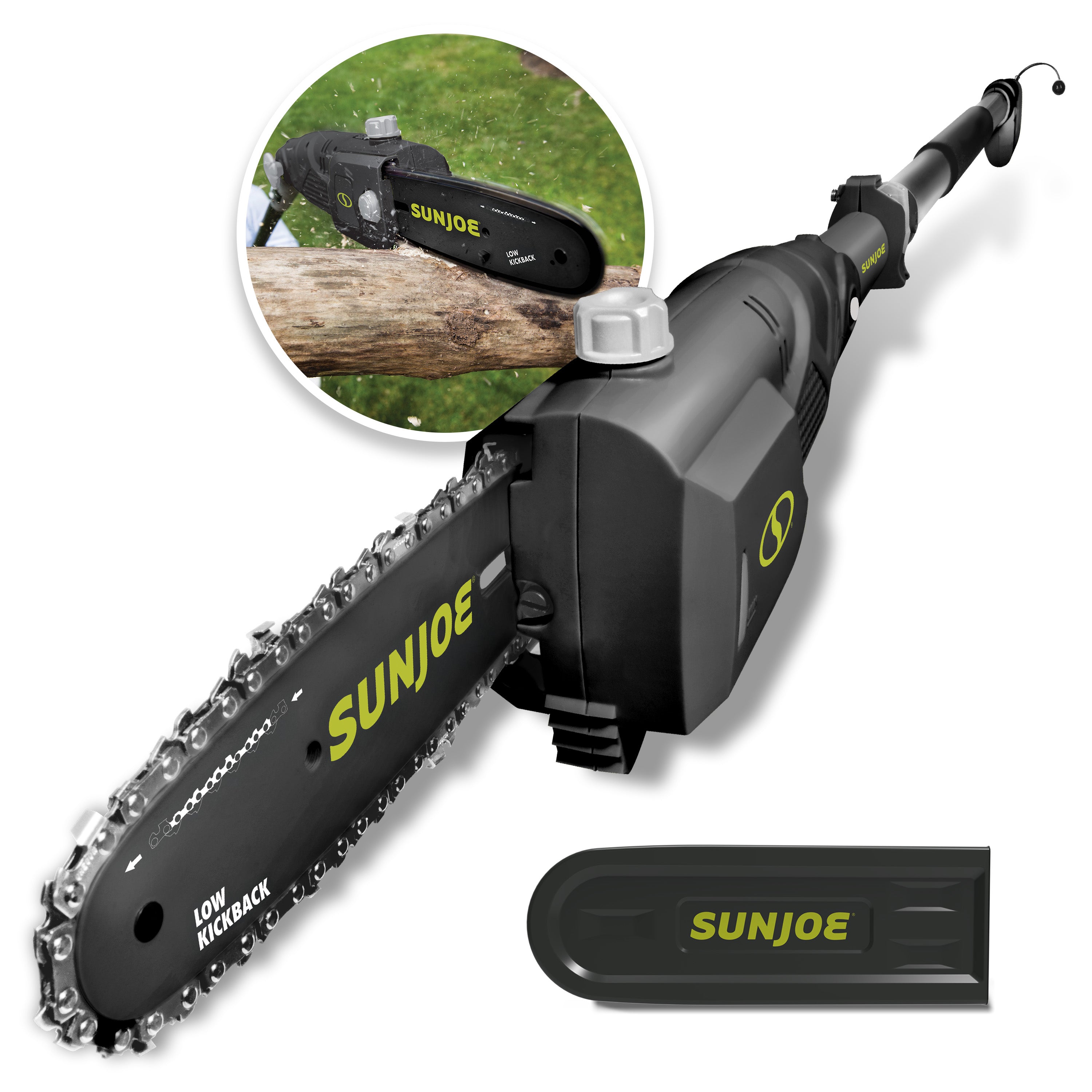 Sun Joe SWJ800E 8 in. 6.5-Amp Electric Telescoping Pole Saw