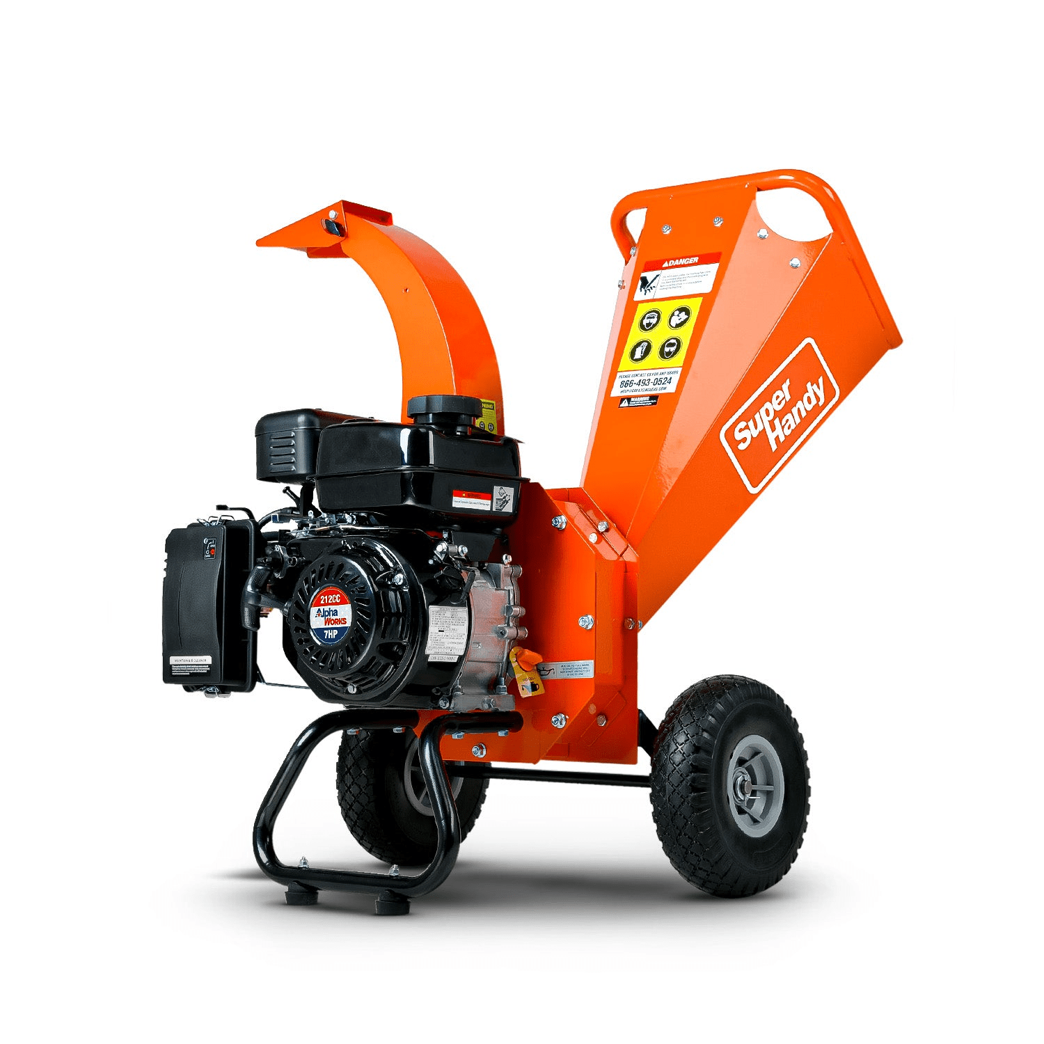 SuperHandy GUO035 Mini Wood Chipper Shredder Mulcher, 7 HP Gas