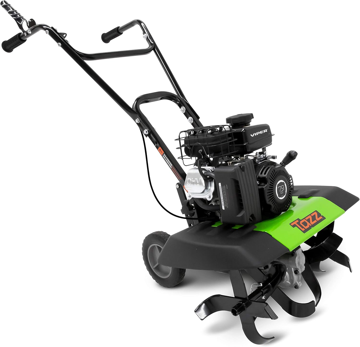 Tazz 35310 2-in-1 Front-Tine Tiller/Cultivator, 79cc 4-Cycle Viper Engine