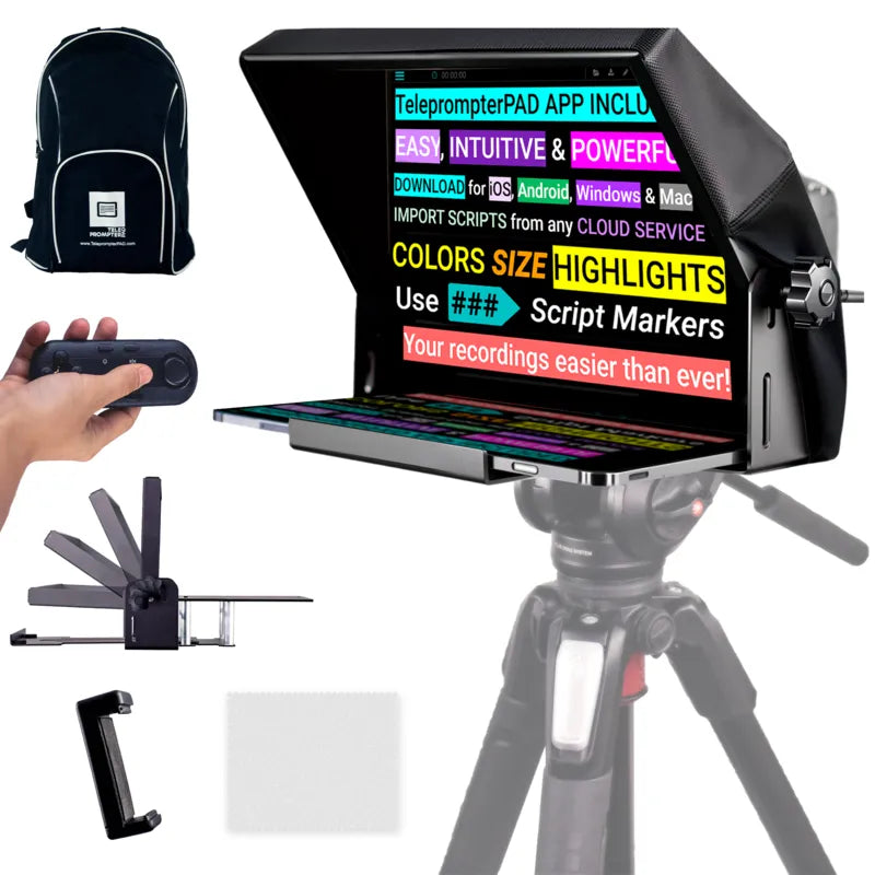 TeleprompterPAD iLight PRO 12in Teleprompter