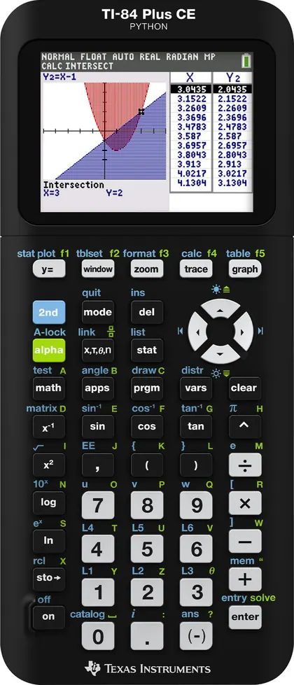 Texas Instruments TI-84 Plus CE Python — Texas Instruments