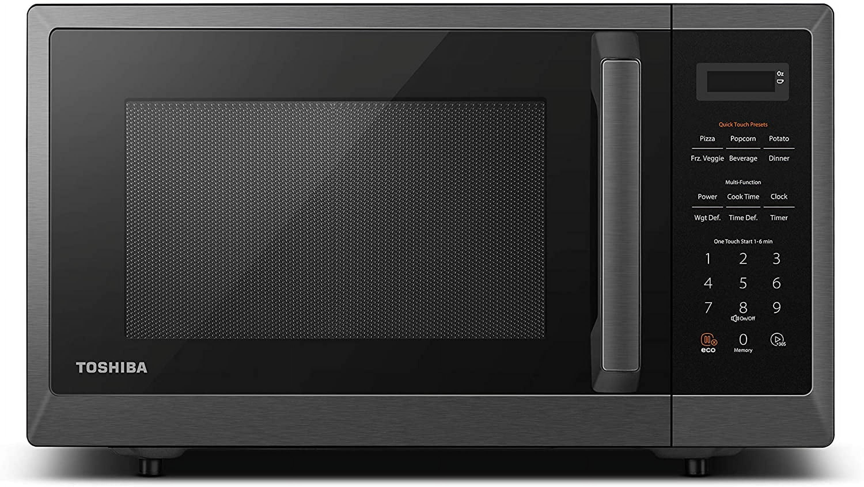 Toshiba ML2-EM09PA(BS) 0.9 Cu. Ft. Countertop Microwave