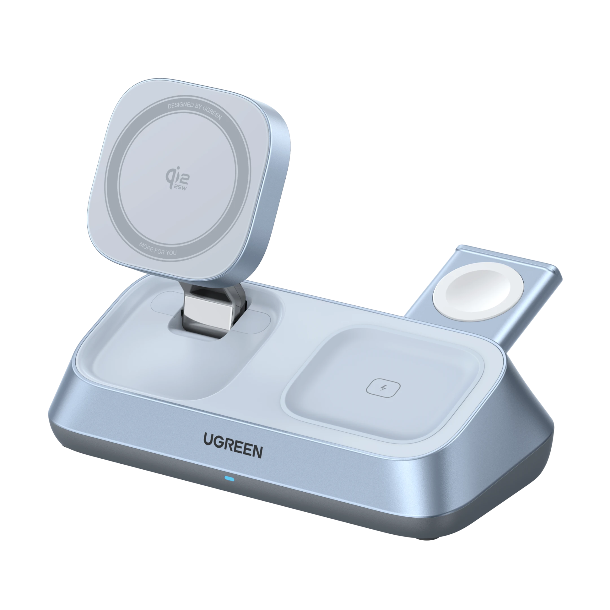 UGREEN MagFlow 3-in-1 Magnetic Wireless Desktop Charger 25W
