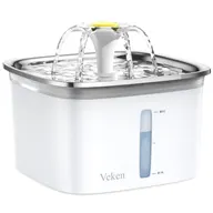 Veken 95oz/2.8L Stainless Steel Cat Water Fountain