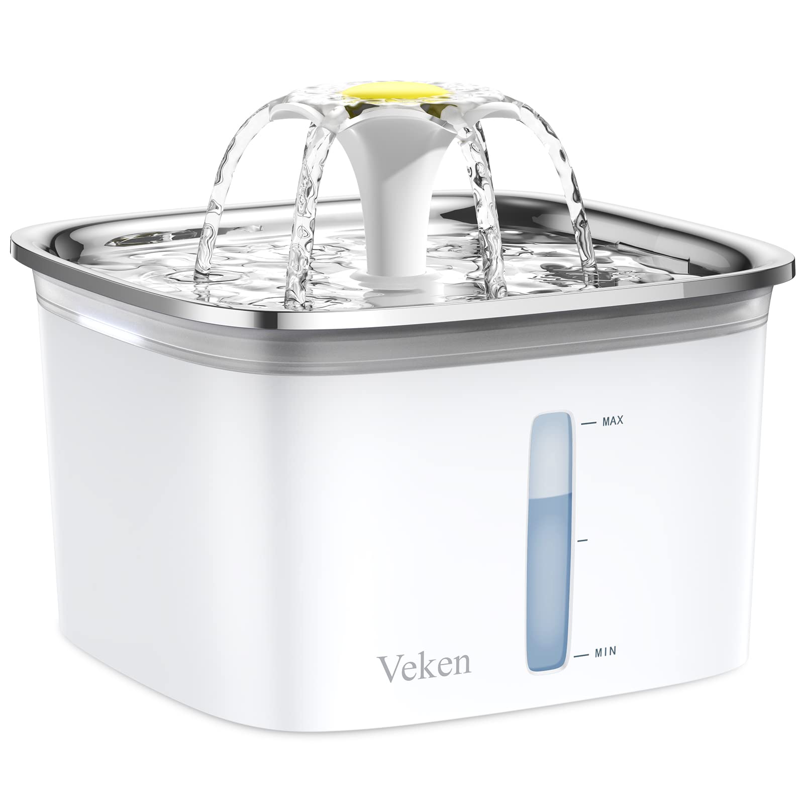 Veken 95oz/2.8L Stainless Steel Cat Water Fountain
