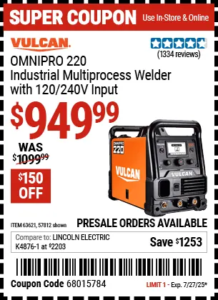 Vulcan OmniPro 220 — Vulcan