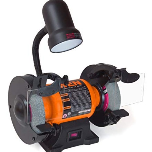 WEN 4276 2.1-Amp 6 in. Bench Grinder with Flexible Work Light