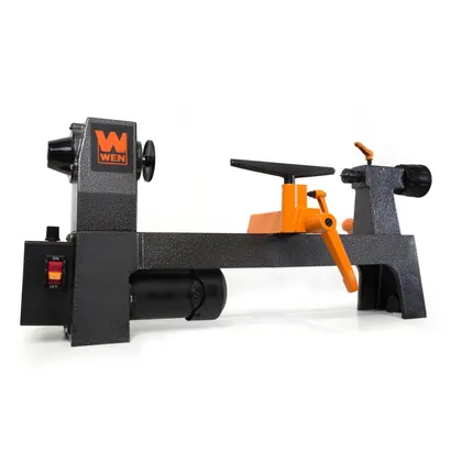 WEN LA3421 3.2-Amp 8" x 13" Variable Speed Mini Benchtop Wood Lathe