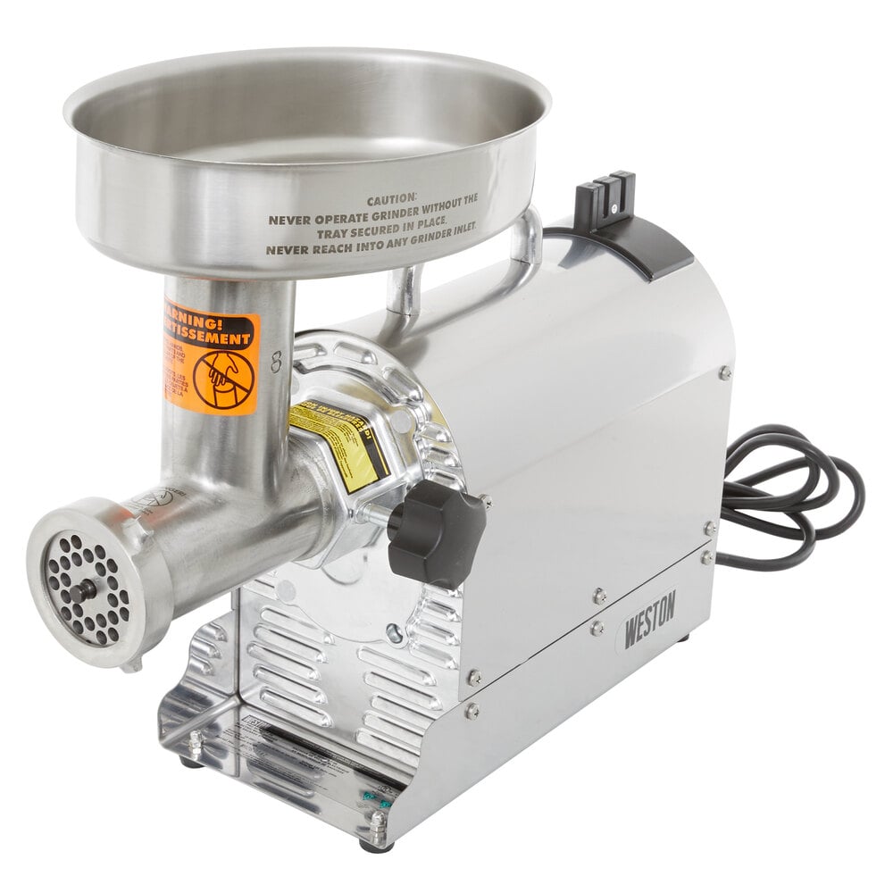 Weston Pro Series #8 0.75 HP Electric Meat Grinder (10-0801-W)
