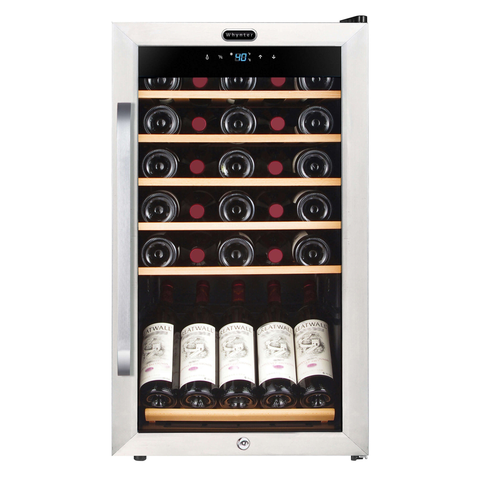 Whynter FWC-341TS 34-Bottle Single Zone Freestanding Wine Refrigerator