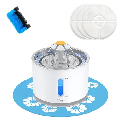 Wonder Creature 81oz/2.4L Stainless Steel Cat Water Fountain — Wonder Creature