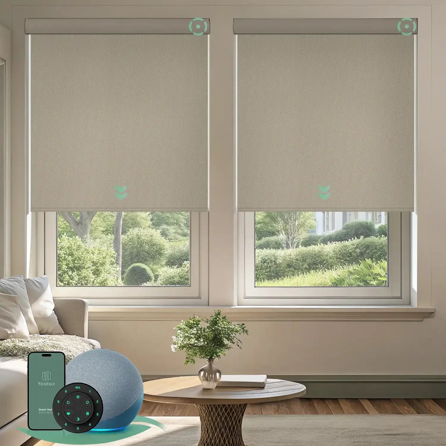 Yoolax Motorized Blackout Roller Shade